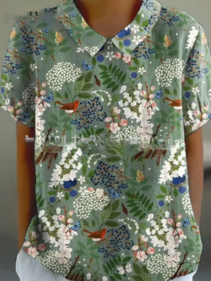 Blouse Émilie Femme | Imprimé Floral Légère, Coupe Droite 3