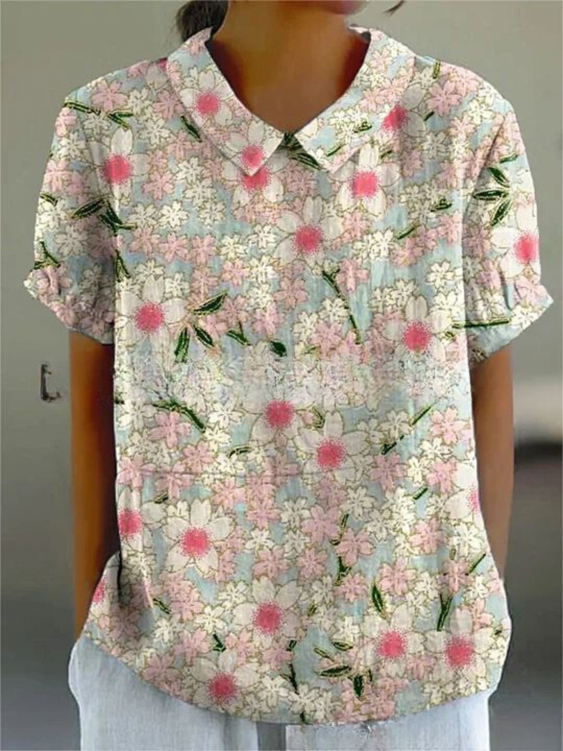 Blouse Émilie Femme | Imprimé Floral Légère, Coupe Droite 6