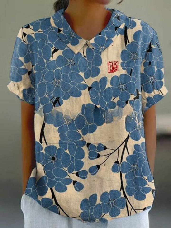 Blouse Émilie Femme | Imprimé Floral Légère, Coupe Droite 8