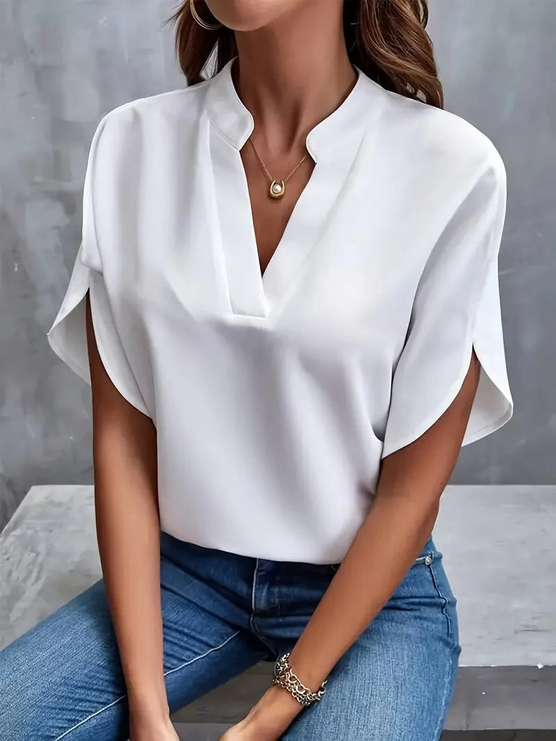 Blouse Femme Bettina | Décolleté en V Chic, Tissu Fluide et Léger 0