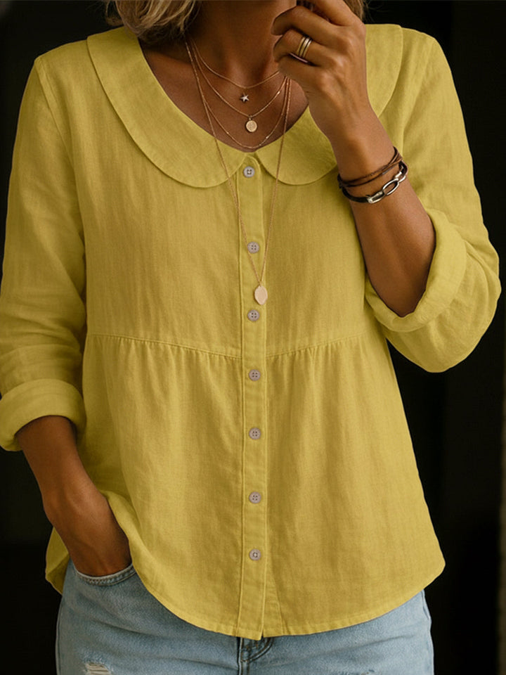 Blouse Femme Mira | Élégance Rétro, Tissu Souple & Manches Longues 6