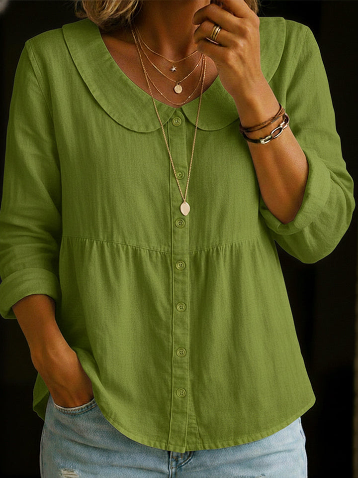 Blouse Femme Mira | Élégance Rétro, Tissu Souple & Manches Longues 7