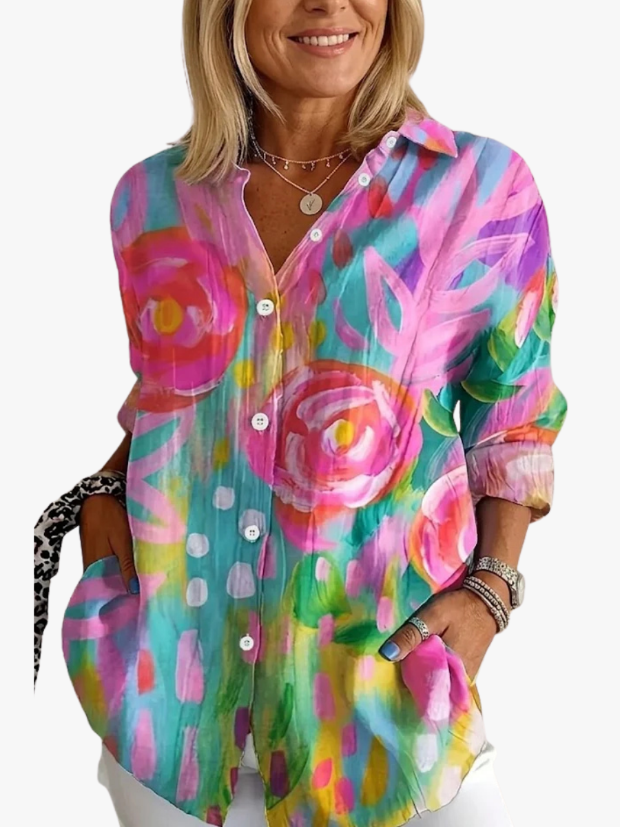 Blouse Femme Mira | Imprimé Vibrant & Coupe Confortable 1