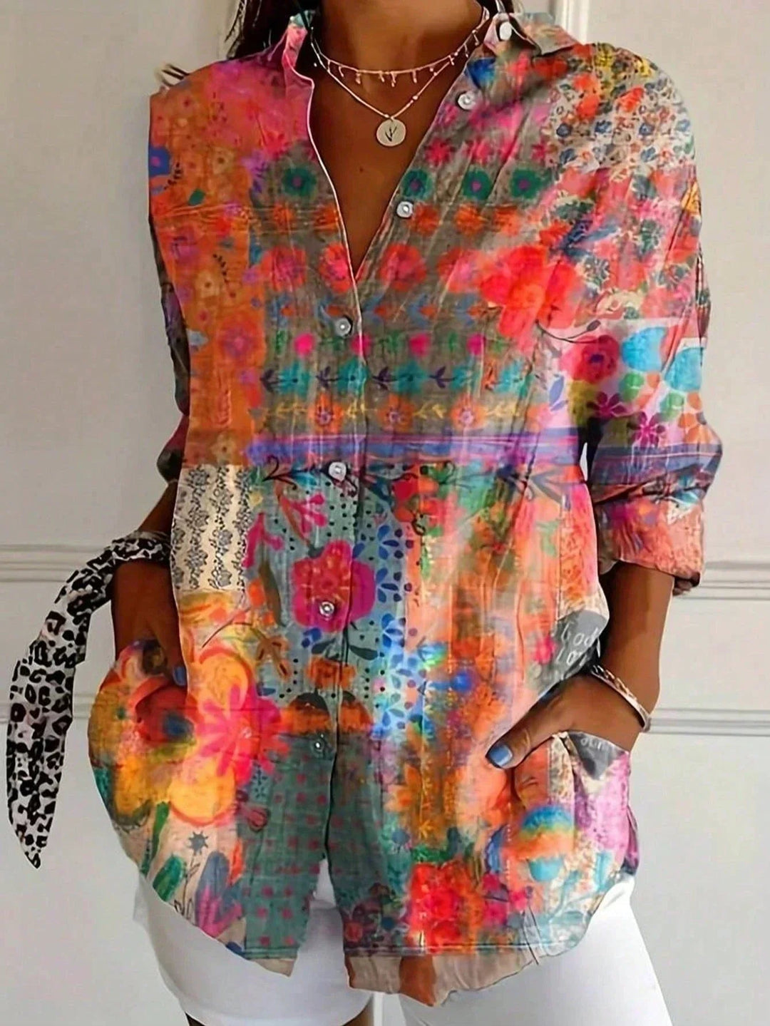Blouse Femme Mira | Imprimé Vibrant & Coupe Confortable 2