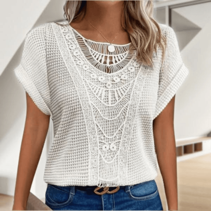Blouse Liva | Élégance ibicenca avec dentelle délicate 1
