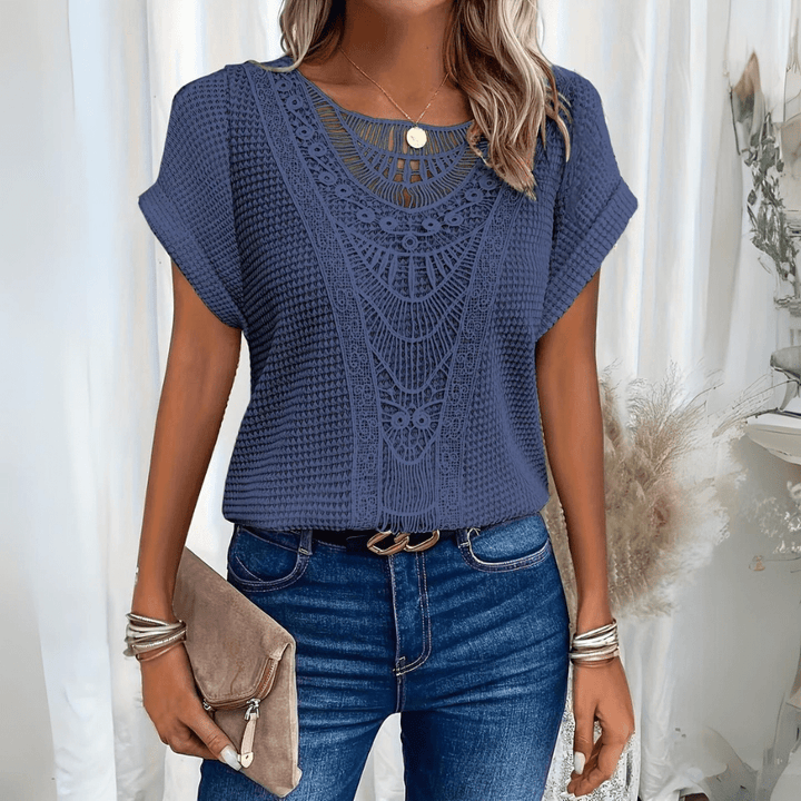 Blouse Liva | Élégance ibicenca avec dentelle délicate 3