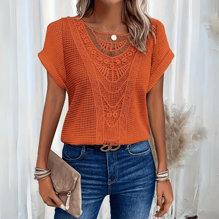 Blouse Liva | Élégance ibicenca avec dentelle délicate 5