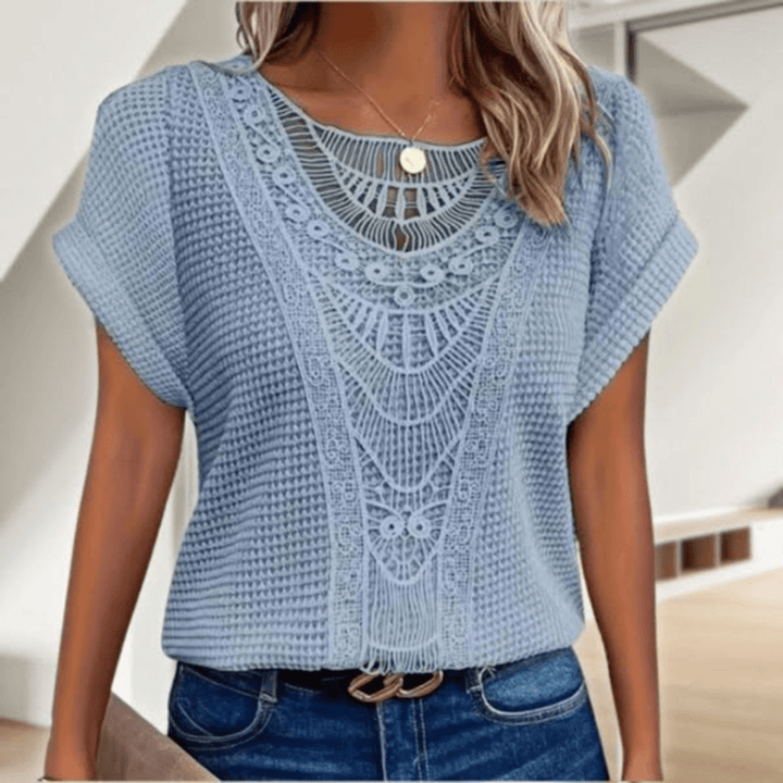 Blouse Liva | Élégance ibicenca avec dentelle délicate 7