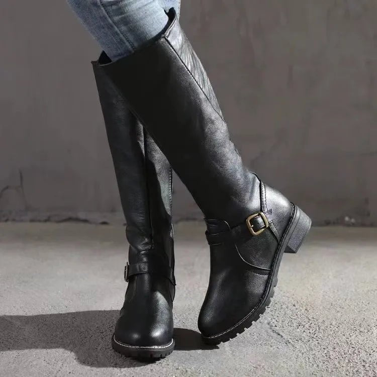 Bottes Bérénice Noir | Cuir Élégant avec Support Orthopédique pour Femme 1