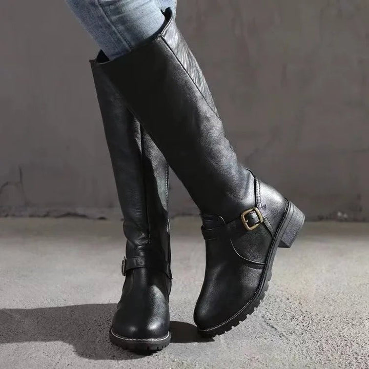 Bottes Bérénice Noir | Cuir Élégant avec Support Orthopédique pour Femme 1