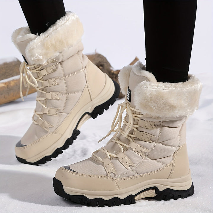 Bottes Hiver Violette Femme | Doublure en Fausse Fourrure, Design Montant 2