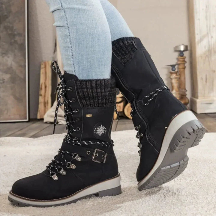 Bottes Noires Océane pour Femmes | Isolation Optimale, Semelle Antidérapante 0