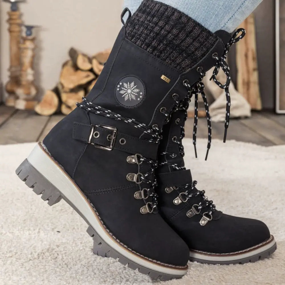 Bottes Noires Océane pour Femmes | Isolation Optimale, Semelle Antidérapante 1
