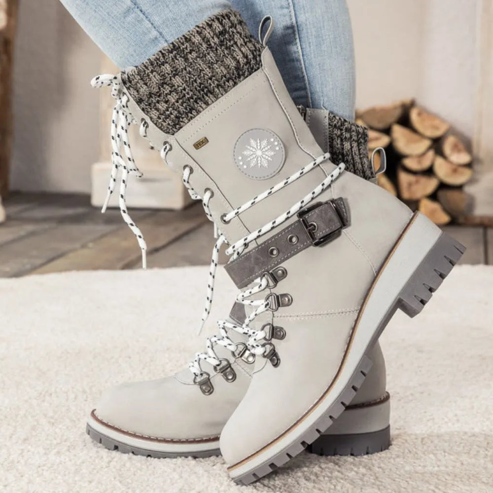 Bottes Noires Océane pour Femmes | Isolation Optimale, Semelle Antidérapante 10