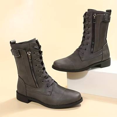 Bottes Zoé Noires Femme | Cuir Synthétique, Style Urbain 3