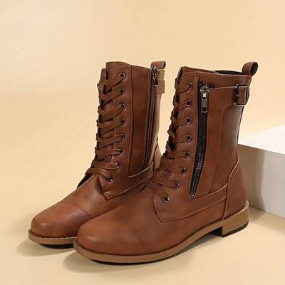 Bottes Zoé Noires Femme | Cuir Synthétique, Style Urbain 4