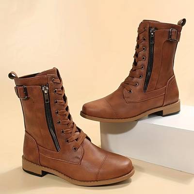 Bottes Zoé Noires Femme | Cuir Synthétique, Style Urbain 5