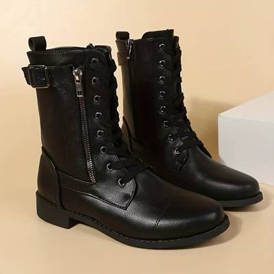Bottes Zoé Noires Femme | Cuir Synthétique, Style Urbain 6