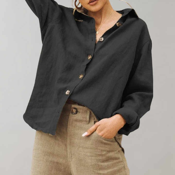 Chemisier Décontracté Chic Coline Femme - Noir