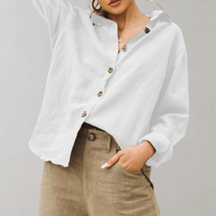 Chemisier Décontracté Chic Coline Femme - Blanc