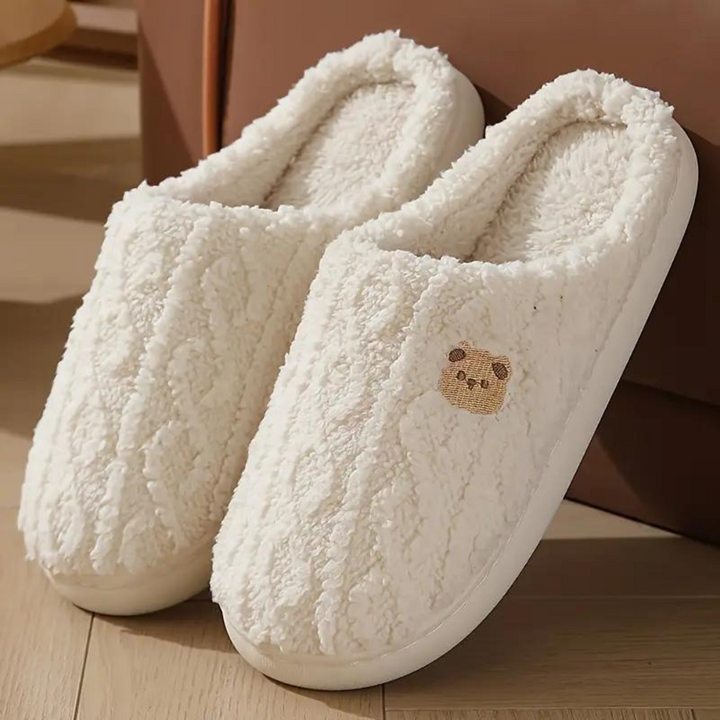 Chaussons Faustine - Blanc
