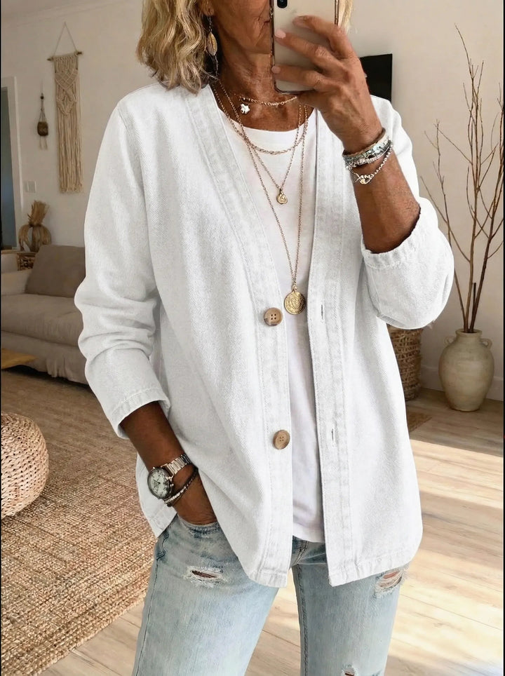 Cardigan Femme Clara Décontracté | Denim Doux, Coupe Moderne, Style Casual Chic 3
