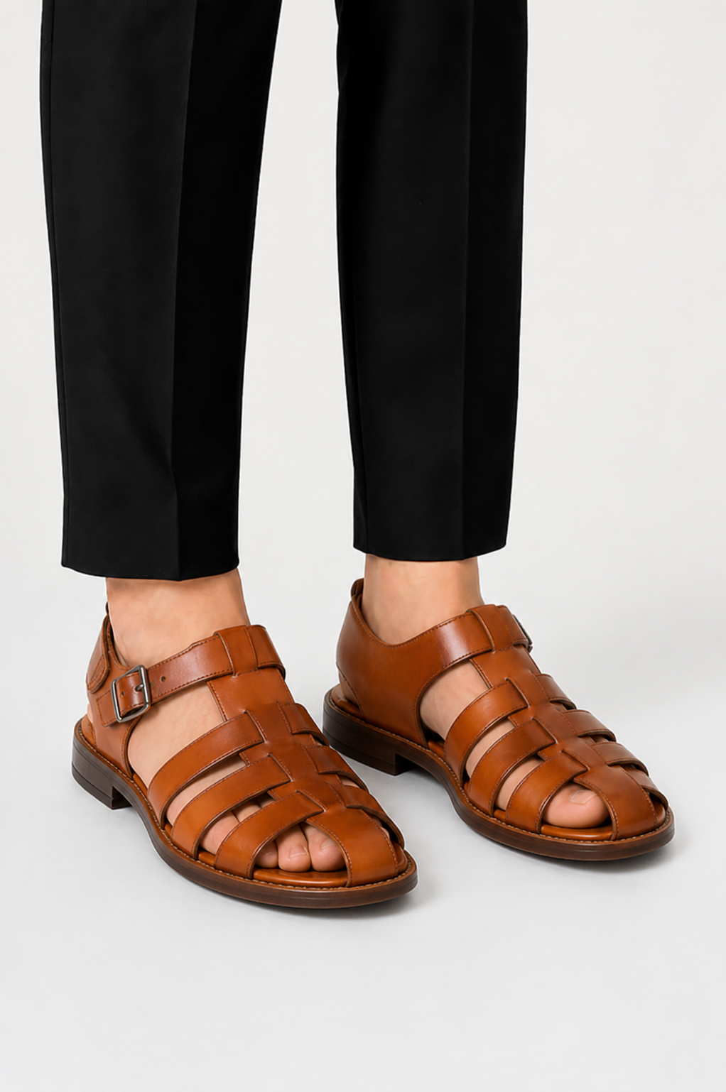 Célian Sandales Homme Cuir | Bride Ajustable & Semelle Antidérapante 0