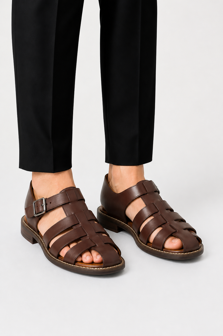 Célian Sandales Homme Cuir | Bride Ajustable & Semelle Antidérapante 2