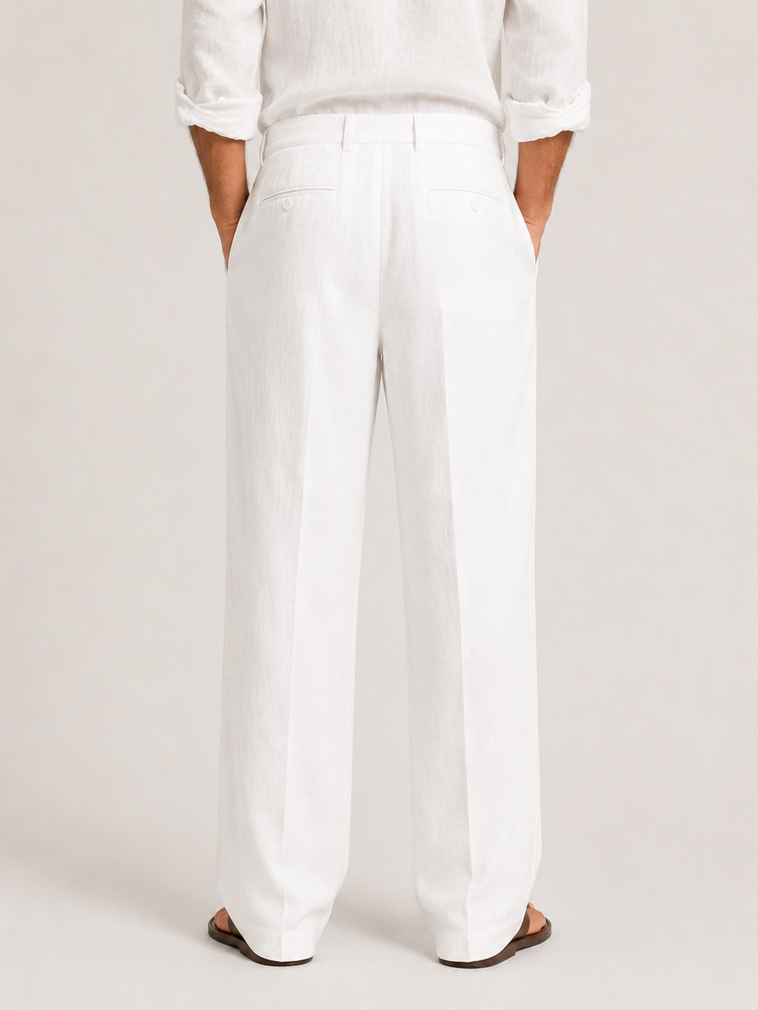 Celvoir Pantalon homme | Lin léger, coupe décontractée 1