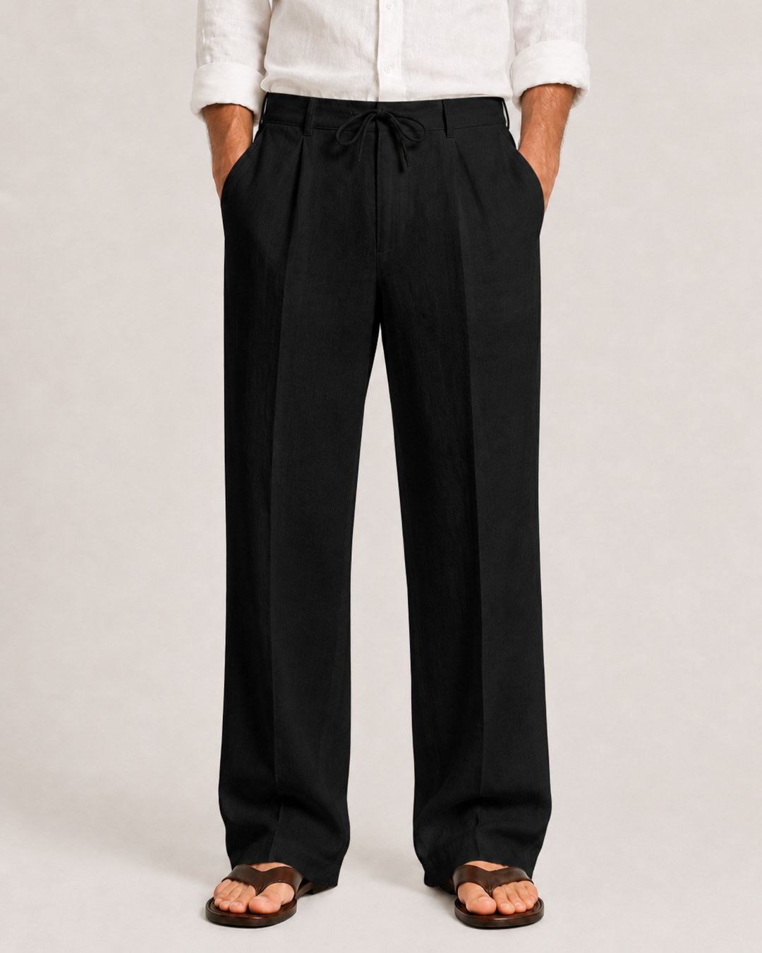 Celvoir Pantalon homme | Lin léger, coupe décontractée 2