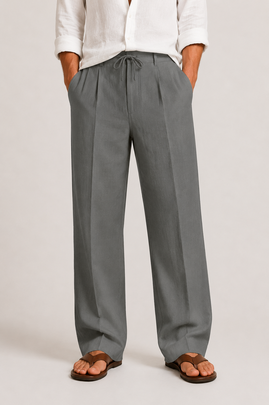 Celvoir Pantalon homme | Lin léger, coupe décontractée 5