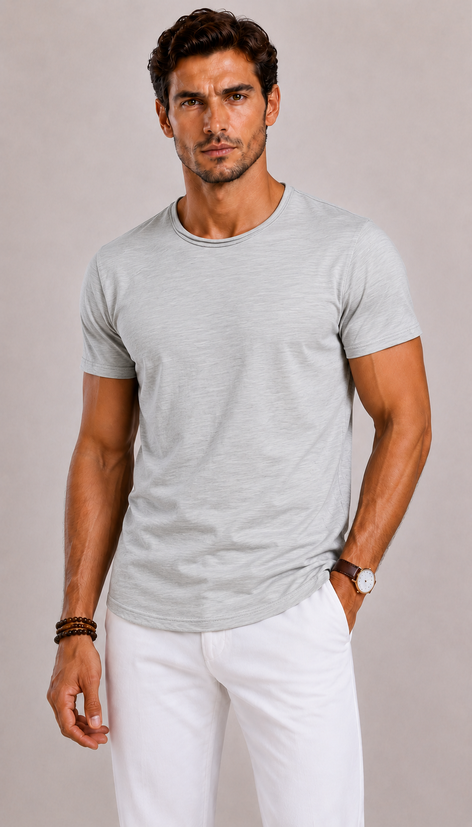 Celvoir T-shirt homme | Col rond, manches courtes, coupe classique 0