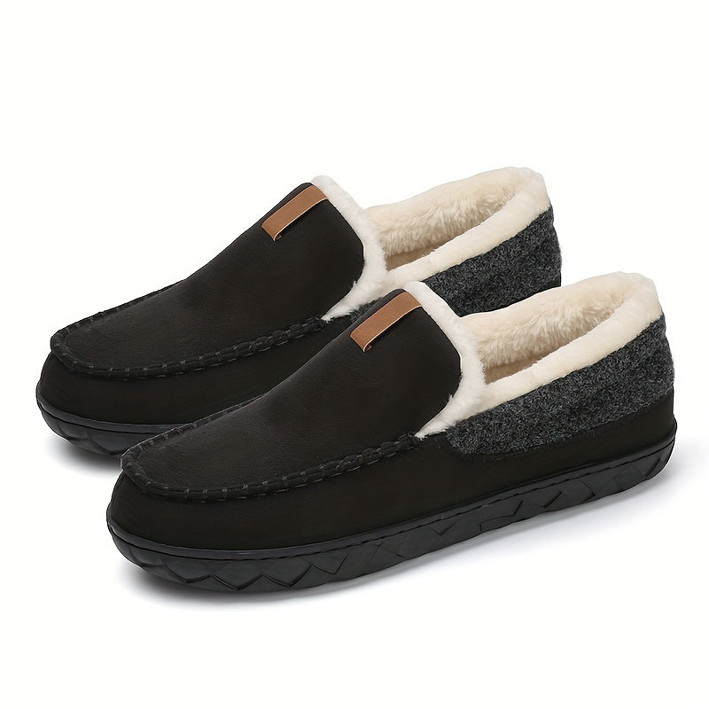 Chaussons Adrien pour hommes | Doublure en fausse fourrure, extérieur en suède 3