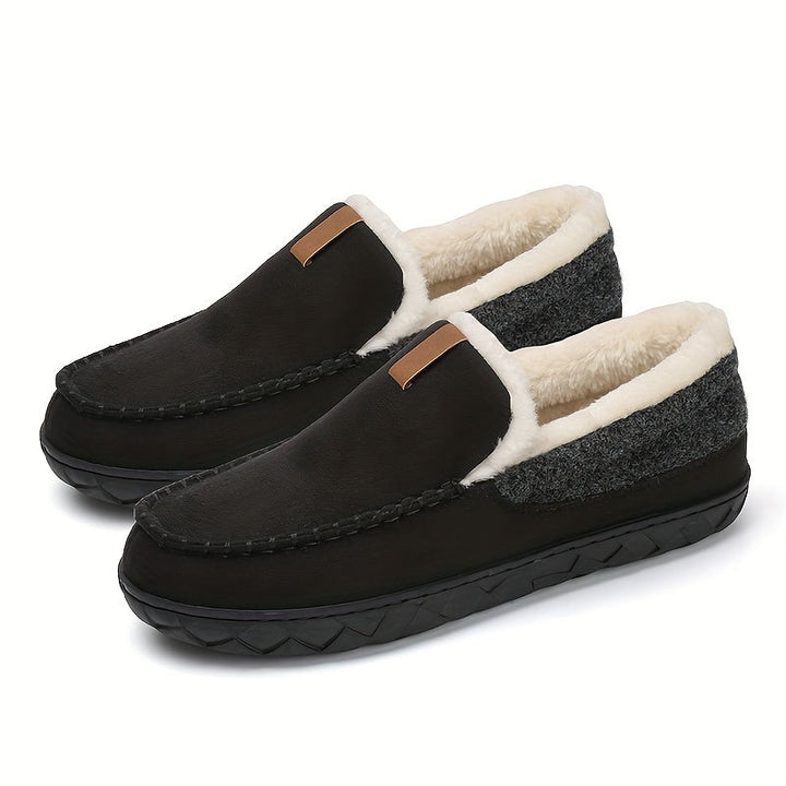 Chaussons Adrien pour hommes | Doublure en fausse fourrure, extérieur en suède 3
