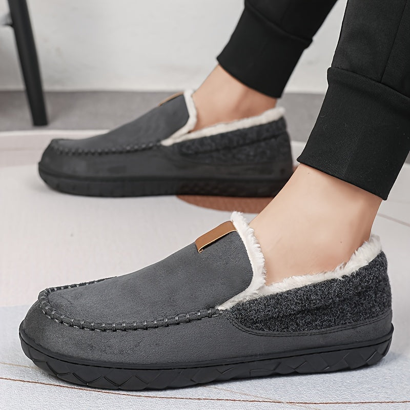 Chaussons Adrien pour hommes | Doublure en fausse fourrure, extérieur en suède 5