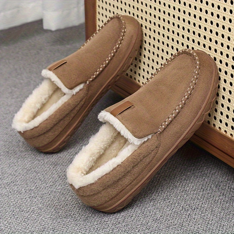 Chaussons Adrien pour hommes | Doublure en fausse fourrure, extérieur en suède 7