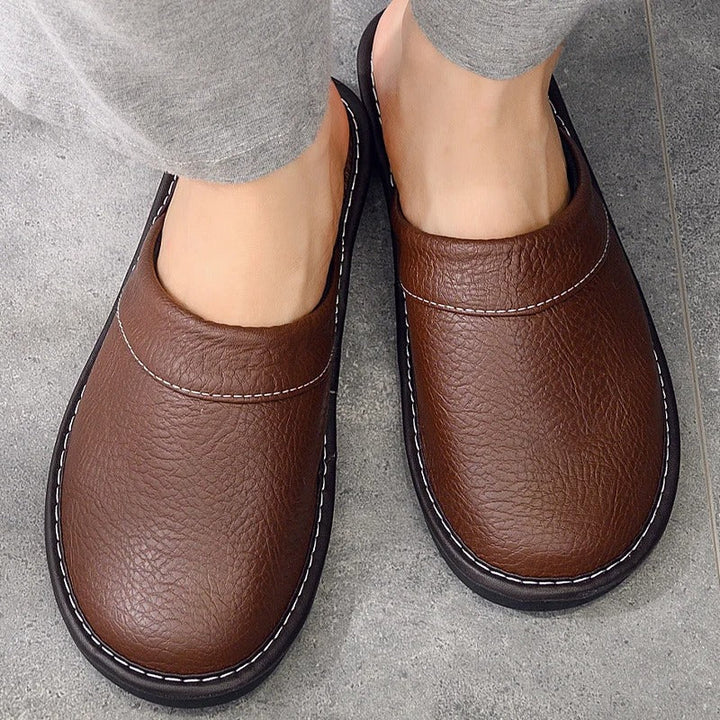 Chaussons en Cuir Vegan Luxe | Confort Ultime et Design Épuré pour Femme 1