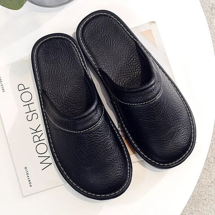 Chaussons en Cuir Vegan Luxe | Confort Ultime et Design Épuré pour Femme 10