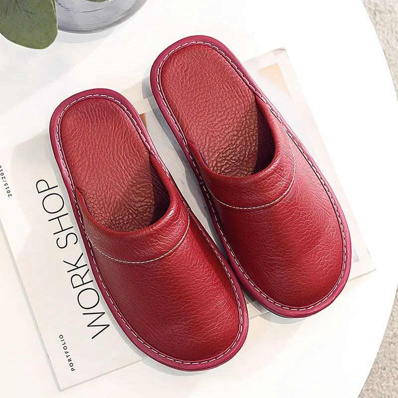 Chaussons en Cuir Vegan Luxe | Confort Ultime et Design Épuré pour Femme 11