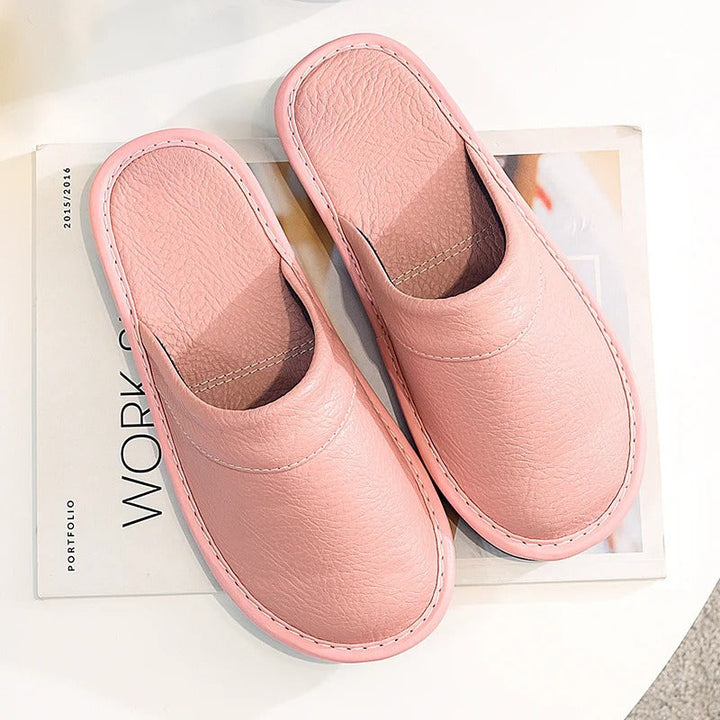 Chaussons en Cuir Vegan Luxe | Confort Ultime et Design Épuré pour Femme 12
