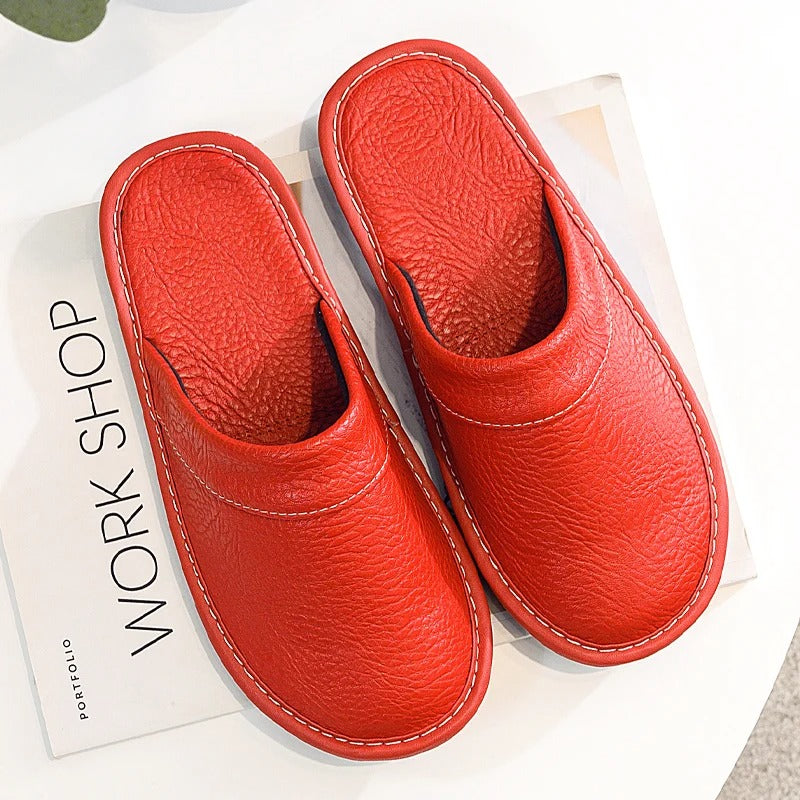 Chaussons en Cuir Vegan Luxe | Confort Ultime et Design Épuré pour Femme 13