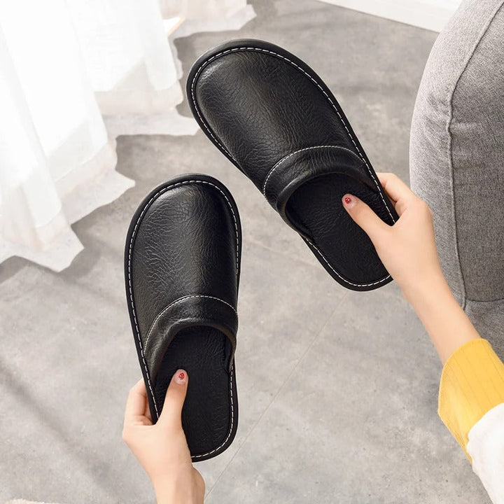 Chaussons en Cuir Vegan Luxe | Confort Ultime et Design Épuré pour Femme 5
