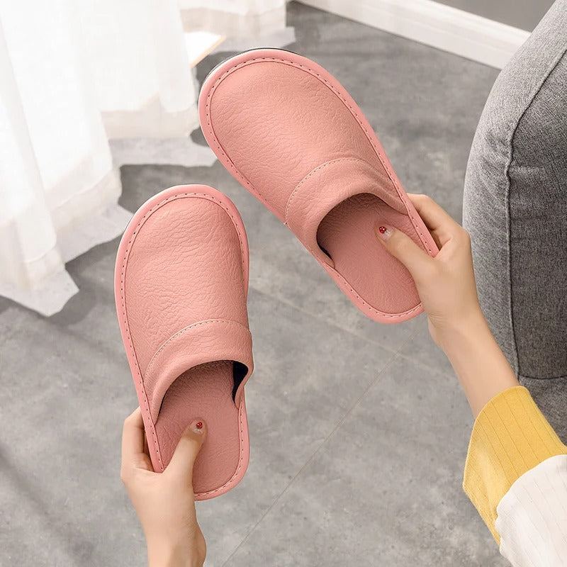 Chaussons en Cuir Vegan Luxe | Confort Ultime et Design Épuré pour Femme 8