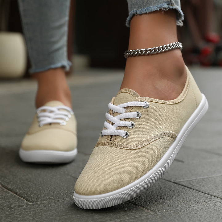 Chaussures en toile Léonie | Confort et style intemporel, semelle antidérapante 10