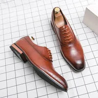 Chaussures formelles César | Cuir véritable, talon bas pour homme 2