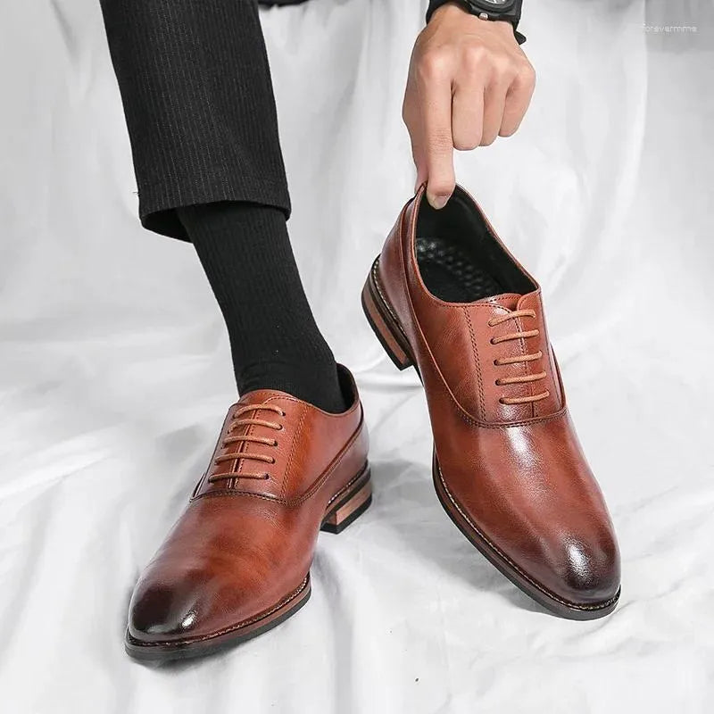 Chaussures formelles César | Cuir véritable, talon bas pour homme 4