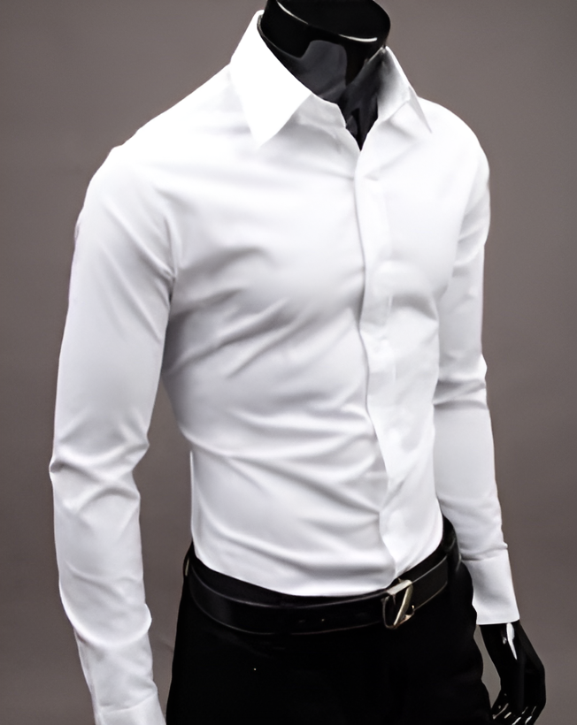 Chemise Ajustée Lucas | Élégance Moderne en 100% Coton pour Hommes 0