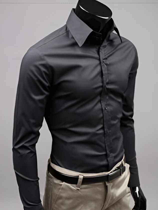 Chemise Ajustée Lucas | Élégance Moderne en 100% Coton pour Hommes 1