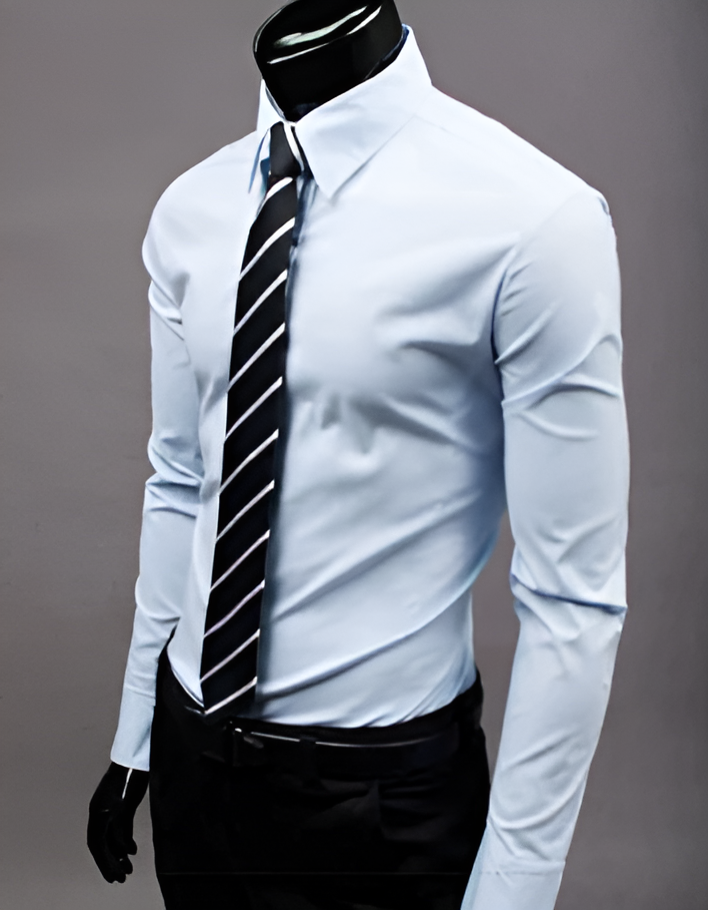 Chemise Ajustée Lucas | Élégance Moderne en 100% Coton pour Hommes 2