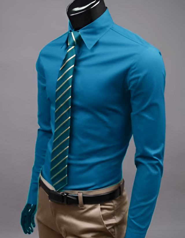 Chemise Ajustée Lucas | Élégance Moderne en 100% Coton pour Hommes 4